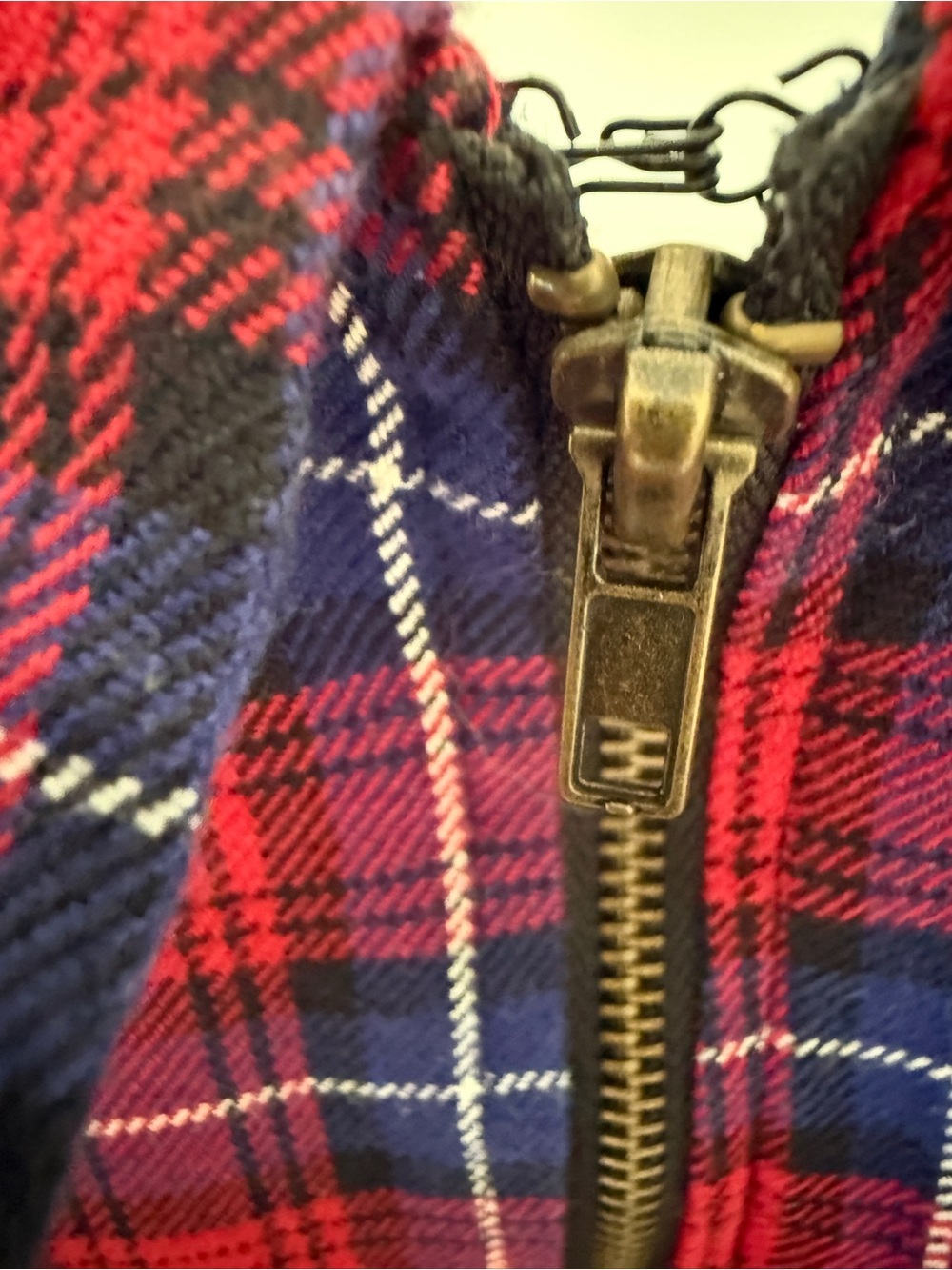 Forever 21 Red and Navy Plaid Peter Pan Collar Dress - Picture 6 of 10